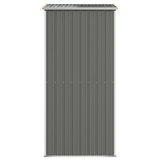 Garden Shed Light Gray 75.6"x42.5"x87.8" Galvanized Steel - Durable Outdoor Storage | Tool Shed | Pool Equipment | Garden Tools