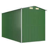 Garden Shed Green 75.6"x140.6"x87.8" Galvanized Steel - Durable Outdoor Storage Solution