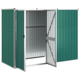 Garden Tool Shed Green 88.6"x35"x63.4" Galvanized Steel - Premium Storage Solution