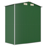 Garden Shed Green 75.6"x42.5"x87.8" Galvanized Steel - Durable Outdoor Storage Solution