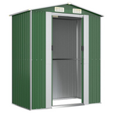 Garden Shed Green 75.6"x42.5"x87.8" Galvanized Steel - Durable Outdoor Storage Solution