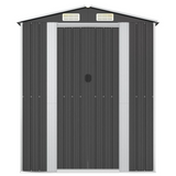 Garden Shed Anthracite 75.6"x42.5"x87.8" Galvanized Steel - Outdoor Storage Solution