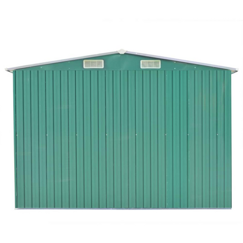 Garden Shed 101.2"x154.3"x71.3" Metal Green - Durable and Spacious Storage Solution