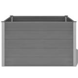 Garden Raised Bed WPC 59.1"x39.4"x35.8" Gray - Durable and Weather Resistant