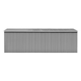 Garden Shed 101.2" x 228.3" x 71.3" Metal Gray - Durable and Spacious Metal Storage Shed