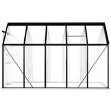 Greenhouse with Base Frame Anthracite Aluminum 63.4 ft² - Protect Your Plants from the Cold Weather