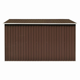 Garden Shed 101.2"x117.3"x70.1" Metal Brown - Durable, Weather-resistant Storage Solution