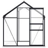 Greenhouse with Base Frame | Anthracite Aluminum | 38.9 ft²