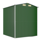 Garden Shed Green 75.6"x75.2"x87.8" Galvanized Steel - Outdoor Storage Solution