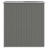 Garden Shed Light Gray 75.6"x75.2"x87.8" Galvanized Steel - Durable Outdoor Storage Solution