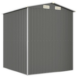 Garden Shed Light Gray 75.6"x75.2"x87.8" Galvanized Steel - Durable Outdoor Storage Solution