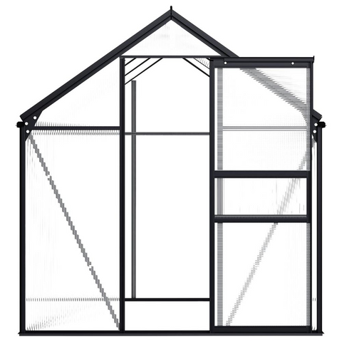 Greenhouse Anthracite Aluminum 38.9 ft² - Protect Your Plants in Style