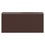 Garden Shed Dark Brown 75.6"x173.2"x87.8" Galvanized Steel - Outdoor Storage Solution