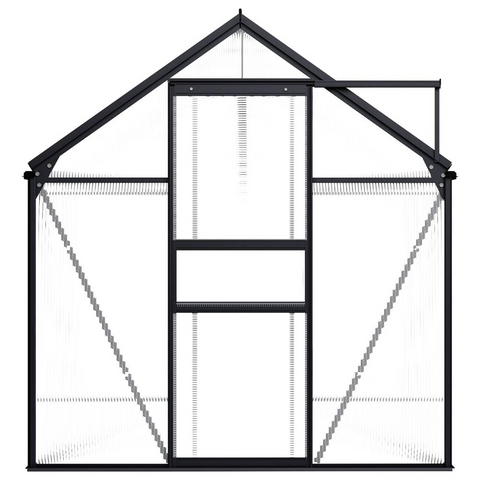 Greenhouse Anthracite Aluminum 63.4 ft² - Protect Your Plants from the Elements