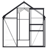 Greenhouse Anthracite Aluminum 63.4 ft² - Protect Your Plants from the Elements