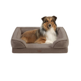 Martha Stewart Bella Pet Couch - Brown Memory Foam Dog Bed