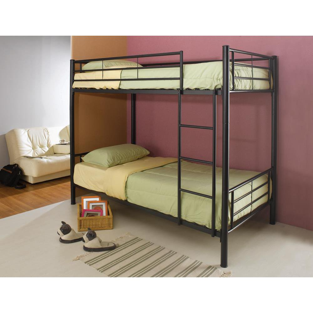 Hayward Twin Over Twin Bunk Bed Black