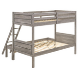 Ryder Twin Over Full Bunk Bed Weathered Taupe - Modern Farmhouse Design