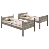 Ryder Twin Over Full Bunk Bed Weathered Taupe - Modern Farmhouse Design