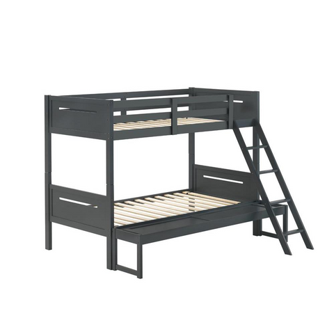 Littleton Twin Over Full Bunk Bed Grey - Space-saving, Modern Design