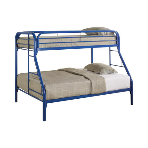 Morgan Twin Over Full Bunk Bed Blue - Sturdy Metal Frame, Vibrant Design