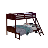 Arlo Twin Over Full Bunk Bed with Ladder Espresso