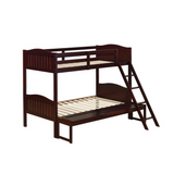 Arlo Twin Over Full Bunk Bed with Ladder Espresso