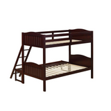 Arlo Twin Over Full Bunk Bed with Ladder Espresso