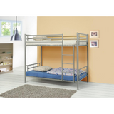 Hayward Twin Over Twin Bunk Bed Silver - Stylish and Sturdy Metal Bunk Bed