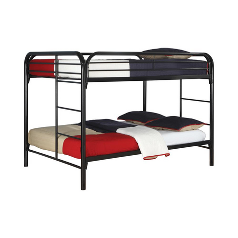 Morgan Full Over Full Bunk Bed Black - Stylish and Space-Saving