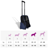 vidaXL Foldable Multipurpose Pet Trolley Blue - Lightweight and Versatile