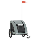 Shop vidaXL Pet Bike Trailer Gray Oxford Fabric and Iron - Best Price Now