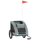 Shop vidaXL Pet Bike Trailer Gray Oxford Fabric and Iron - Best Price Now