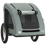 Shop vidaXL Pet Bike Trailer Gray Oxford Fabric and Iron - Best Price Now