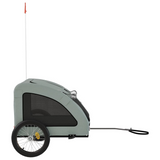 Shop vidaXL Pet Bike Trailer Gray Oxford Fabric and Iron - Best Price Now