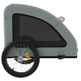 Shop vidaXL Pet Bike Trailer Gray Oxford Fabric and Iron - Best Price Now