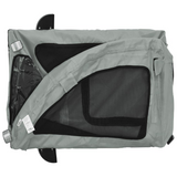 Shop vidaXL Pet Bike Trailer Gray Oxford Fabric and Iron - Best Price Now