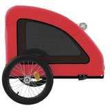 vidaXL Pet Bike Trailer Red Oxford Fabric and Iron