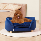 VEVOR Pet Sofa Dog Couch for Medium-Sized Dogs and Cats - Velvet Fabric, Stylish Design