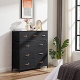 39" Black Standard Accent Cabinet With Nine Drawers - WhatYouNeedSales