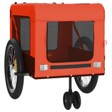 vidaXL Pet Bike Trailer Orange and Black - Comfortable and Convenient