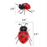 4 Pcs Iron Ladybug Metal Wall Art - WhatYouNeedSales