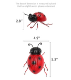 4 Pcs Iron Ladybug Metal Wall Art - WhatYouNeedSales