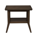 Ventura BLVD Rectangular End Table, Brown