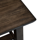 Ventura BLVD Rectangular End Table, Brown