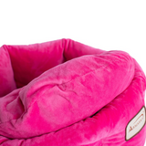 Armarkat Pet Bed Model C03CZ Pink - Luxe Velvet, Waterproof Base