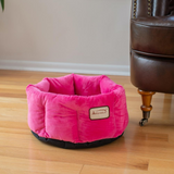 Armarkat Pet Bed Model C03CZ Pink - Luxe Velvet, Waterproof Base