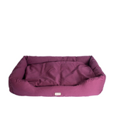 Armarkat D01FJH-X Extra Large Burgundy Bolstered Pet Bed - Waterproof, Machine Washable