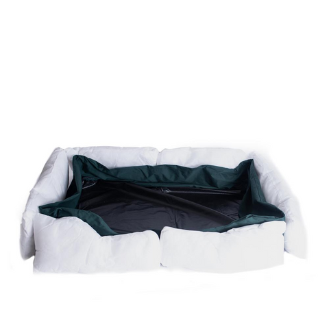 Armarkat Model D01FML-X Extra Large Laurel Green Bolstered Pet Bed - Waterproof, Machine Washable, Maximum Comfort