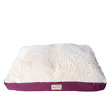 Armarkat Model M02HJH/MB-M Medium Pet Bed Mat with Poly Fill Cushion in Burgundy & Ivory